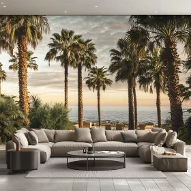 Palm Tree Ocean View Interior Design