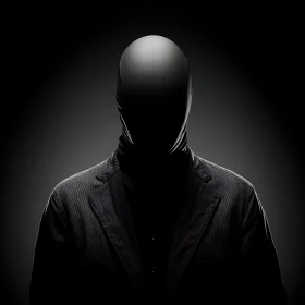 Faceless Man in Dark Suit