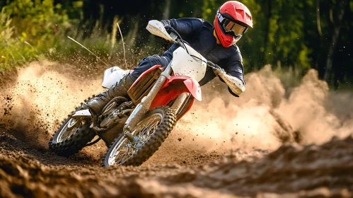 Motorcycle Racing Through the Dirt