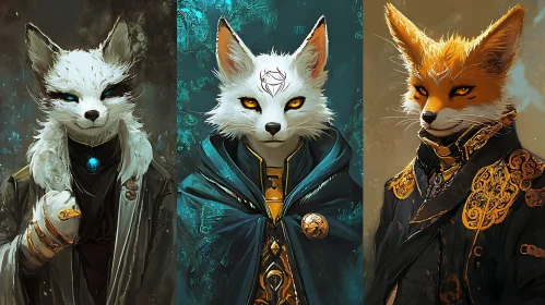 Elegant Fox Characters