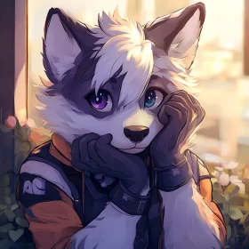 Furry Portrait with Heterochromia