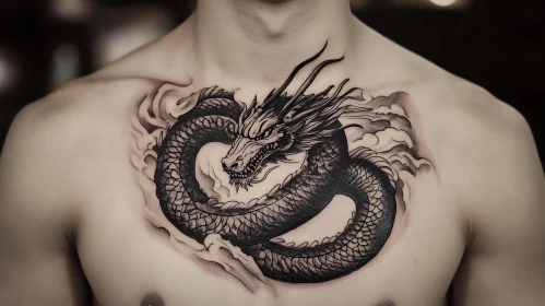 Intricate Mythical Dragon Tattoo