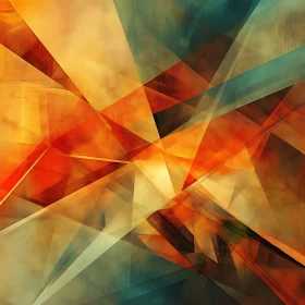 Colorful Geometric Shapes in Abstract Art