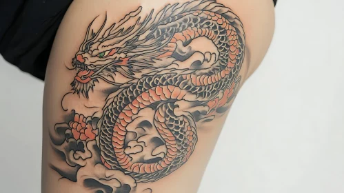 Intricate Dragon Tattoo Design