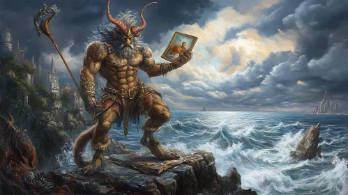 Coastal Demon with a Picture Frame