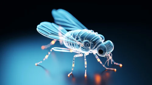 Illuminated Robotic Fly - A Fusion of Nature and Technology