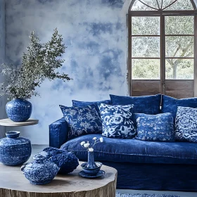 Stylish Blue Living Room Design