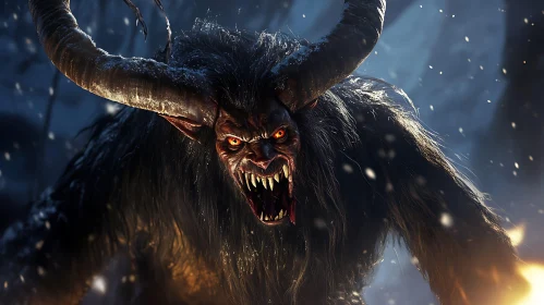 Fearsome Krampus: A Chilling Encounter