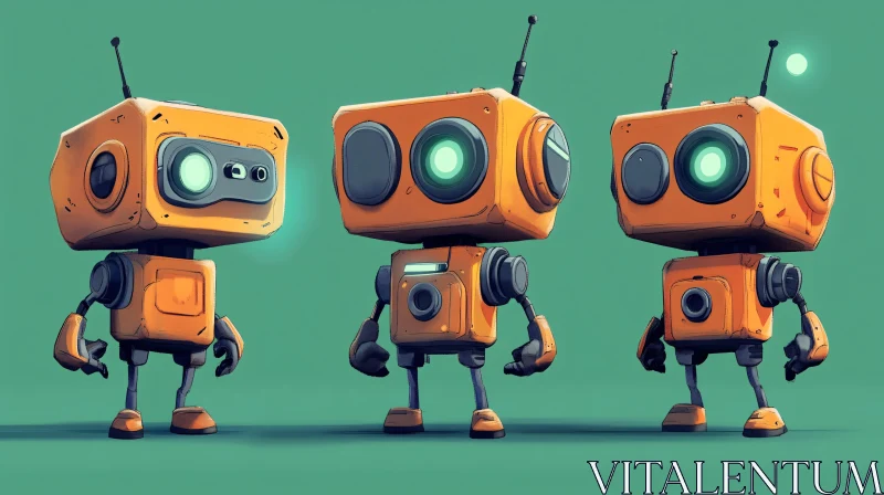 AI ART Robotic Companions: A Study in Orange