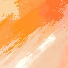 Energetic Orange Abstract Painting