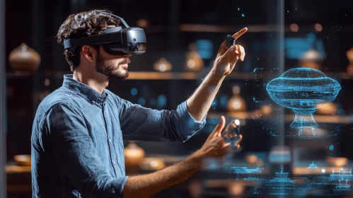 Virtual Reality Experience with Futuristic Interface