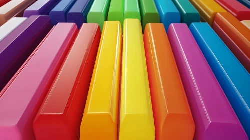 Spectrum of Geometric Shapes in a Row