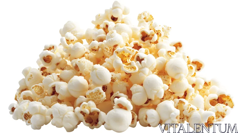 Freshly Popped Fluffy Popcorn AI Image