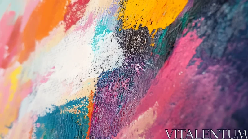 AI ART Vivid Abstract Painting Detail