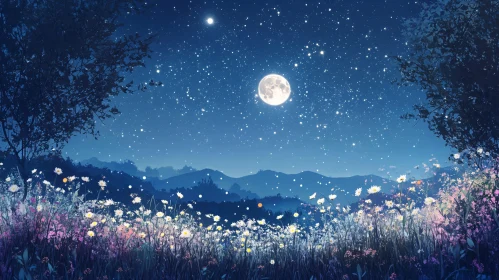 Night Bloom: A Floral Serenade Under the Stars