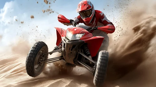 Red ATV Sand Dune Ride