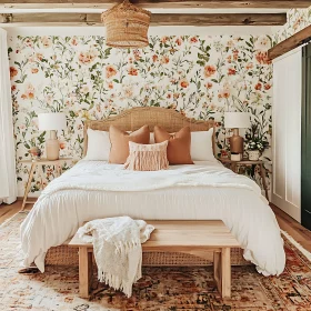 Cozy Bedroom with Floral Accents