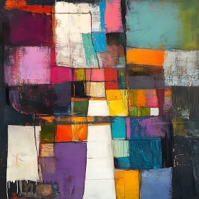 Vibrant Geometric Abstract Art