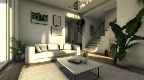 Minimalist Interior with Natural Light