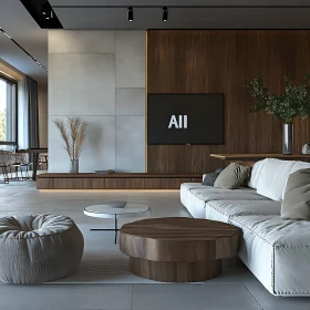 Contemporary Home Decor with Wood Accents