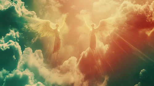 Angelic Figures in the Sky