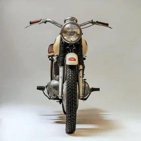 Retro Motorcycle Close-Up