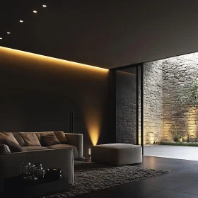 Modern Interior with Ambient Lighting