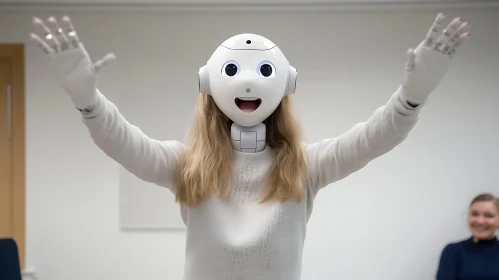 Humanoid Robot with Welcoming Gesture