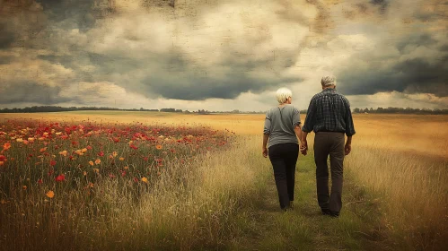 Romantic Stroll in the Countryside