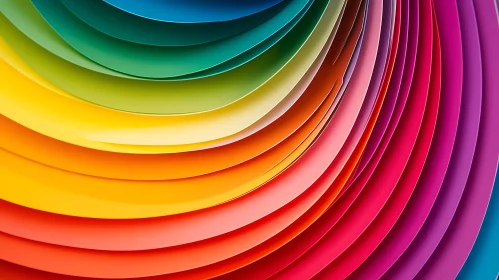 Colorful Paper Layers Abstract Design