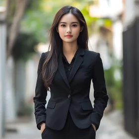 Professional Woman's Portrait in Formal Attire