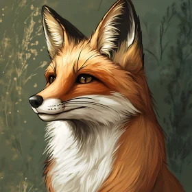 Elegant Fox in Forest Setting