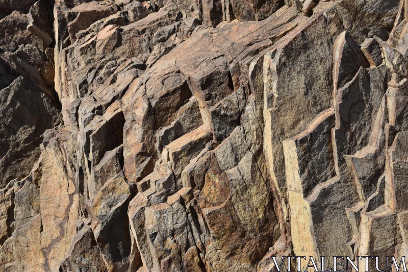 Geological Rock Texture Close-Up Free Stock Photo