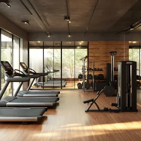 Well-Equipped Fitness Center for Training