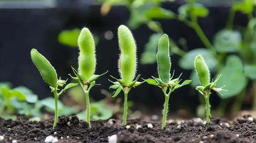 Emerging Seedlings: A Verdant Display of Growth