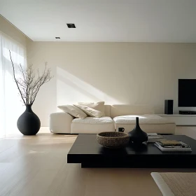 Modern Home Decor with White Sofa