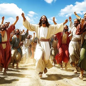 Ecstatic Crowd: Image of Collective Joy
