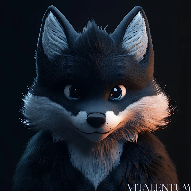 Captivating Fox Image with Expressive Eyes AI Image