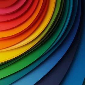 Rainbow Gradient in Paper Layers