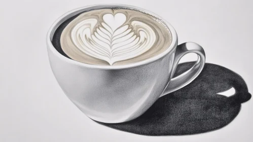 Monochrome Coffee Art