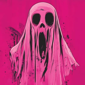 Specter in Pink: A Ghostly Vision