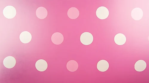 Abstract Pink Polka Dot Design