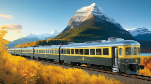 Sublime Wilderness: A Silver and Yellow Train