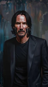 Keanu Reeves Art Portrait