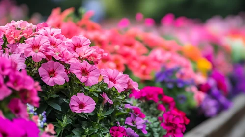 Colorful Petunia Garden