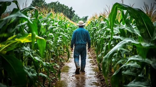 Rainy Day in the Cornfield