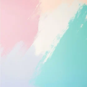 Gentle Pastel Color Abstract Painting