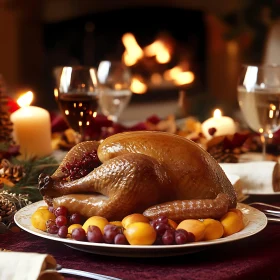 Roasted Turkey with Fruit
