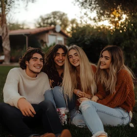 Group of Friends Smiling