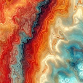 Colorful Fluid Patterns in Abstract Art